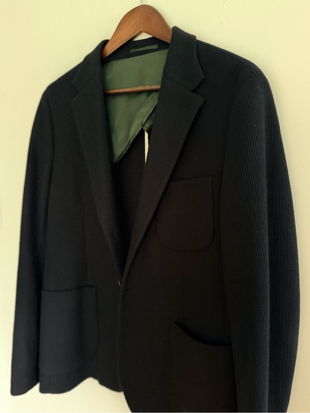 Like NEW Men's Moncrief NavyTextured Blazer with Patch Pockets